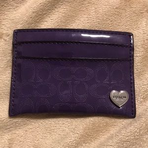 💜Coach Card Case💜